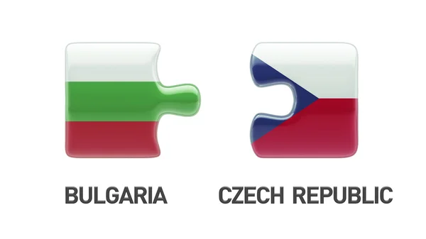 Bulgarien Tschechische Republik Puzzle-Konzept — Stockfoto