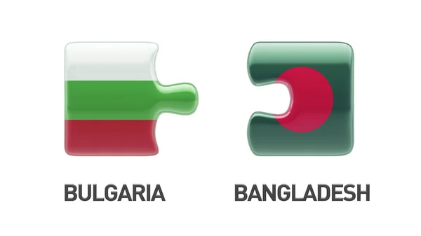 ブルガリア バングラデシュ パズル コンセプト — ストック写真