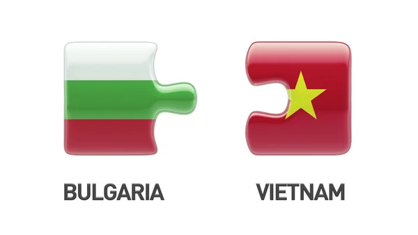 Vietnam Bulgaria Puzzle Concepto —  Fotos de Stock