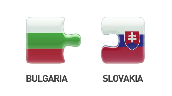 Slovakia Bulgaria  Puzzle Concept — Stock Photo, Image