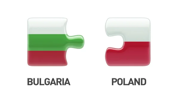 Polonia Bulgaria Puzzle Concepto —  Fotos de Stock