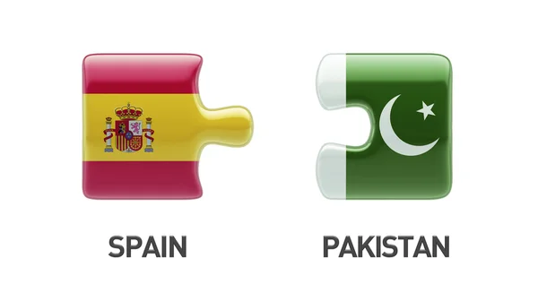 Pakistán España Puzzle Concepto — Foto de Stock
