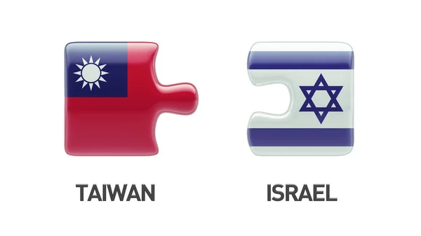 Taiwan Israël puzzel Concept — Stockfoto