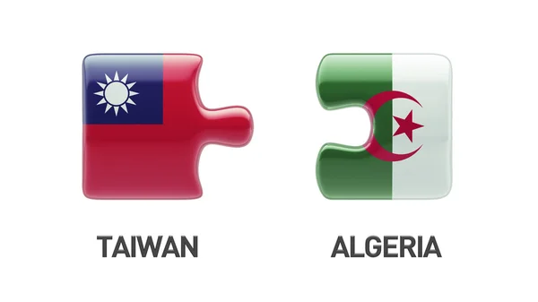Taiwan Algerien Puzzle-Konzept — Stockfoto