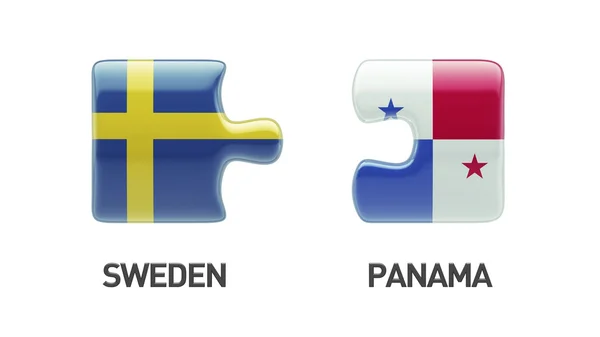 Panama Suède Puzzle Concept — Photo