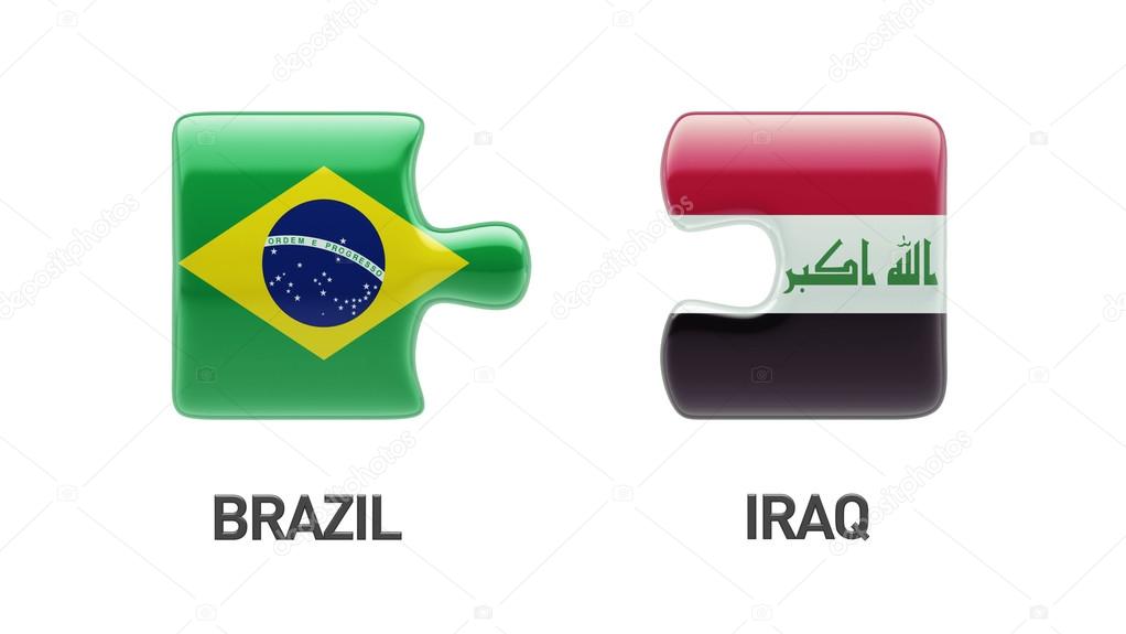 Brazil Iraq  Puzzle Concept