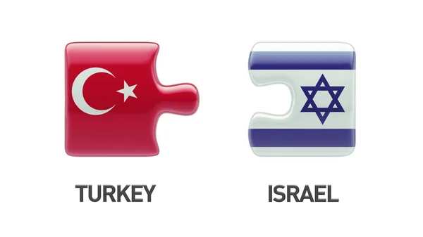 Turquie Israël Puzzle Concept — Photo
