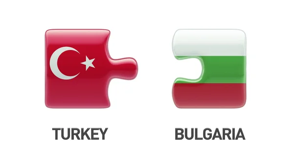 Τουρκία Βουλγαρία παζλ έννοια — Φωτογραφία Αρχείου