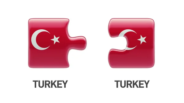 Turkije puzzel Concept — Stockfoto