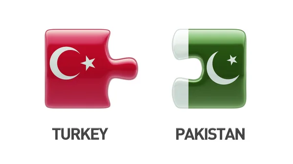 Pakistan Turquie Puzzle Concept — Photo