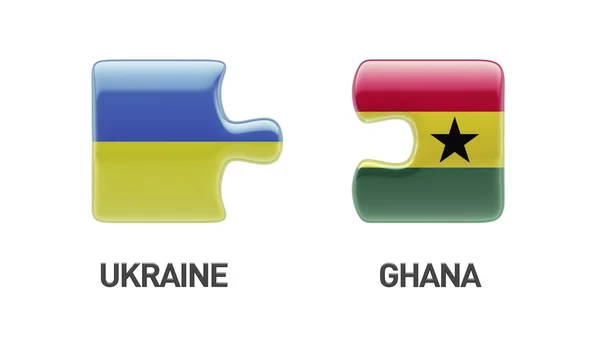 Ucraina Ghana Puzzle Concept — Foto Stock