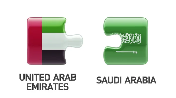 Suudi Arabistan Suudi Arabistan bulmaca kavramı — Stok fotoğraf