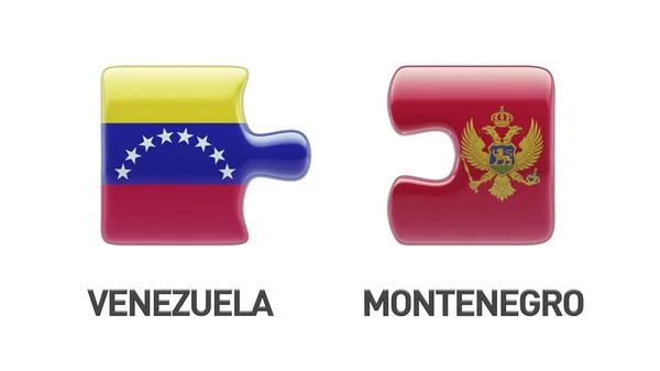 ベネズエラ モンテネグロ パズル コンセプト — ストック写真