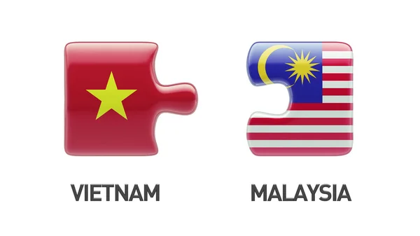 Vietnam Malajsie logická koncepce — Stock fotografie