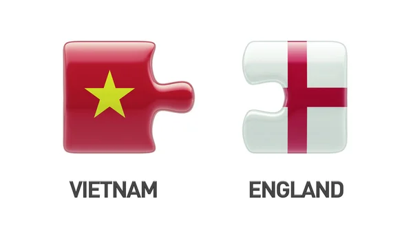 Vietnam Engeland puzzel Concept — Stockfoto