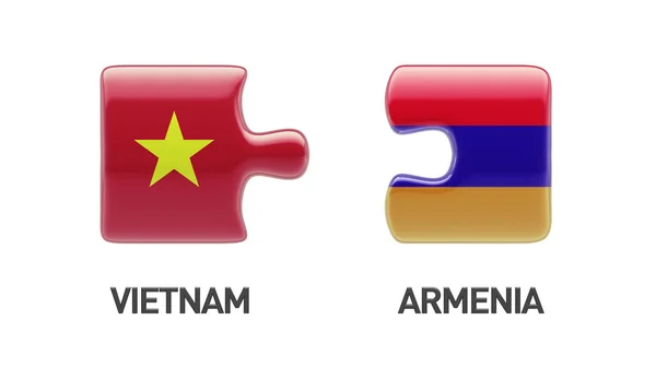 Βιετνάμ Αρμενία παζλ έννοια — Φωτογραφία Αρχείου