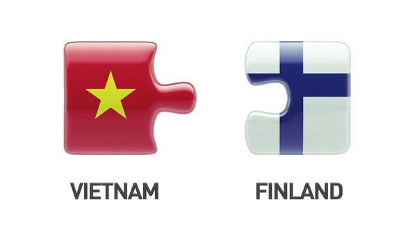 Vietnam Finlandia Puzzle Concepto —  Fotos de Stock