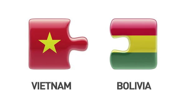 Vietname Bolívia Puzzle Concept — Fotografia de Stock