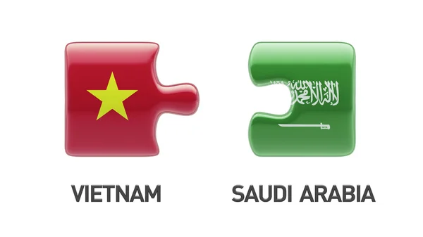 Saudi Arabia Vietnam  Puzzle Concept — Stock Photo, Image