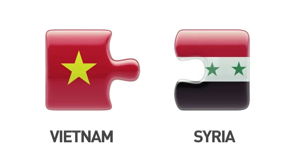 Syrië Vietnam puzzel Concept — Stockfoto