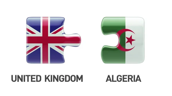 Velká Británie Alžírsko logická koncepce — Stock fotografie