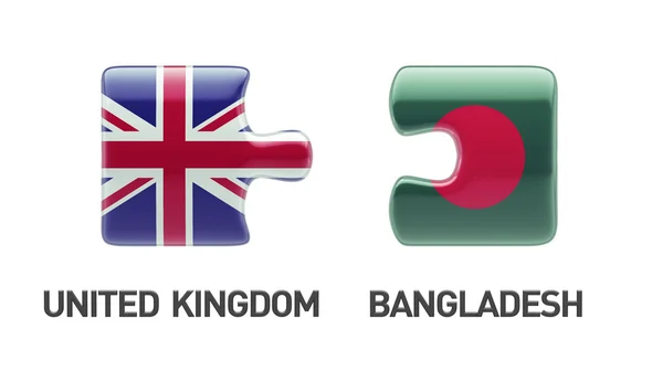 Regno Unito Bangladesh Puzzle Concept — Foto Stock