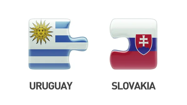 Slovensko Uruguay logická koncepce — Stock fotografie