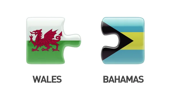 Wales bahamas puzzle-konzept — Stockfoto