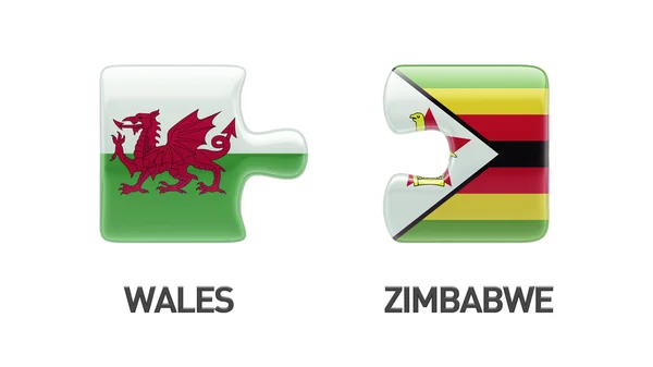 Zimbabwe Gales Puzzle Concepto — Foto de Stock