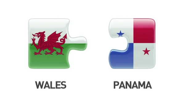 Panama Galles Puzzle Concept — Foto Stock