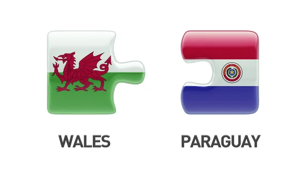 Paraguay Galles Puzzle Concept — Photo