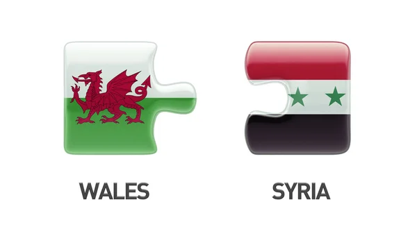 Syrië Wales puzzel Concept — Stockfoto