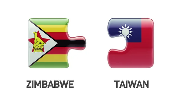 Zimbabwe Tajvan nehézség koncepció — Stock Fotó