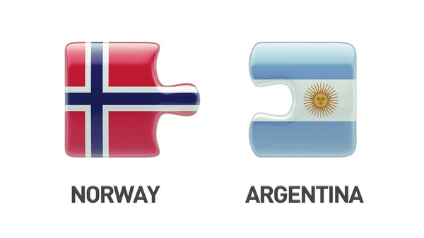 Norwegia Argentyna logiczne pojęcia — Zdjęcie stockowe