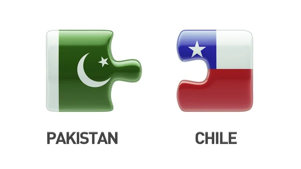 Πακιστάν Χιλή παζλ έννοια — Φωτογραφία Αρχείου