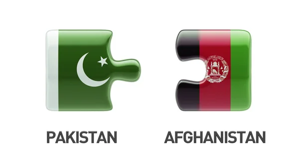 Afghanistan Pakistan Puzzle Concept — Stock Photo, Image