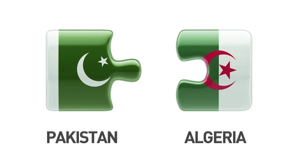 Pakistan Algeria  Puzzle Concept — Stock Photo, Image