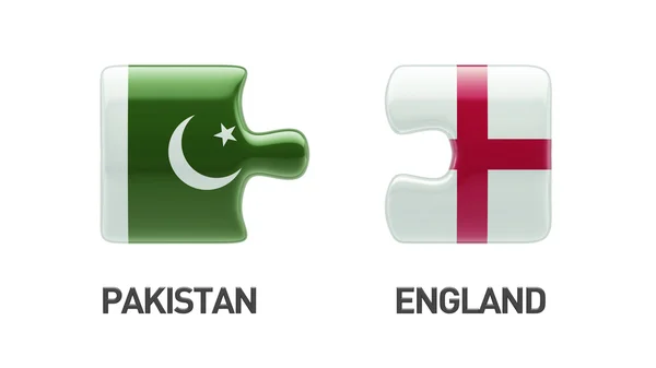 Pakistan England pussel koncept — Stockfoto