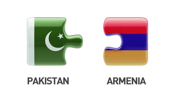 Concetto di Puzzle di Pakistan Armenia — Foto Stock