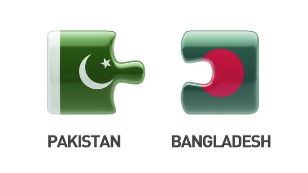 Pakistan Bangladeszu logiczne pojęcia — Zdjęcie stockowe