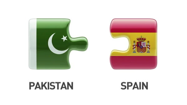 Pakistan Hiszpania logiczne pojęcia — Zdjęcie stockowe