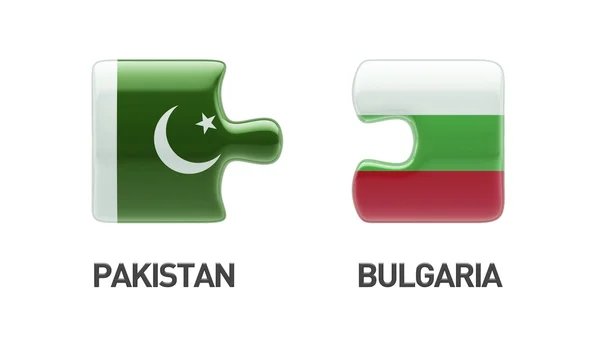 Pakistan Bulgaria  Puzzle Concept — Stock Photo, Image