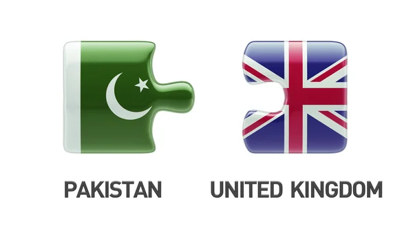 Pakistan United Kingdom  Puzzle Concept — Stock Photo, Image