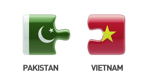 파키스탄 베트남 퍼즐 개념 — 스톡 사진
