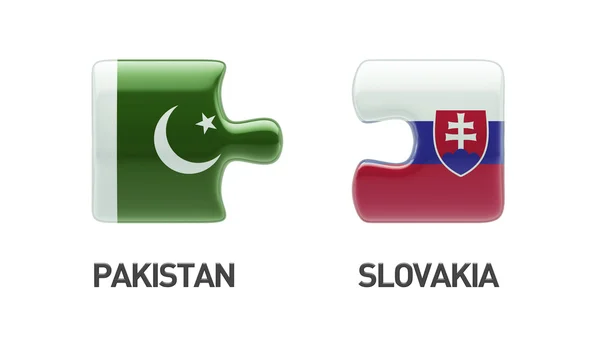 Slovakia Pakistan  Puzzle Concept — Stock Photo, Image