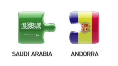 Suudi Arabistan Andorra Puzzle kavramı