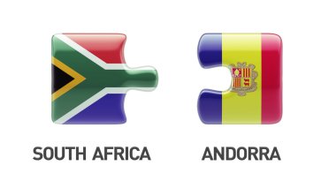 Güney Afrika Andorra Puzzle kavramı