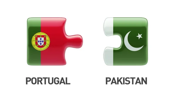 Portugal Pakistan  Puzzle Concept — Stock Photo, Image