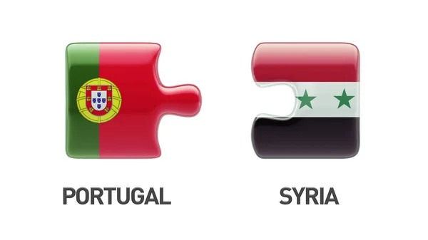 Syrie Portugal Puzzle Concept — Photo