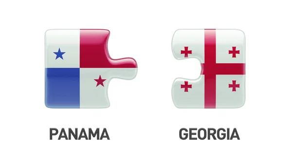 Panama Georgië puzzel Concept — Stockfoto